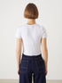 LC Waikiki Embroidered Combed Cotton Women's T-Shirt with Crew Neck